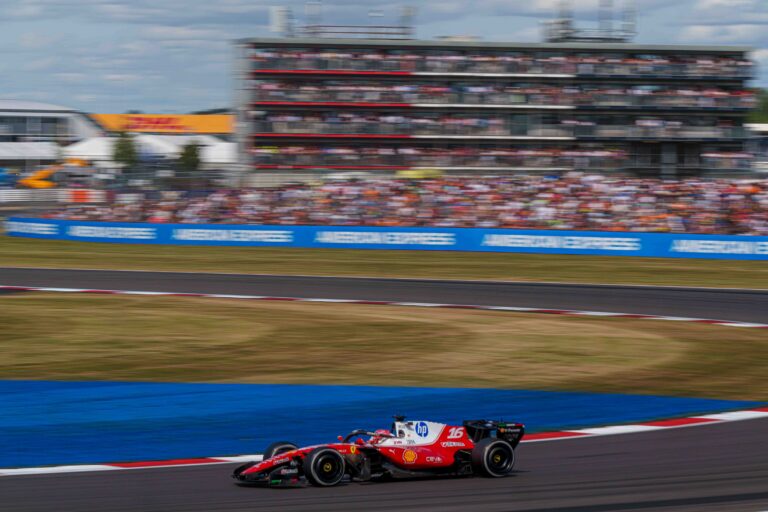 Car #16 Charles Leclerc for Ferrari during the Feature Race at the British Formula 1 Grand Prix,