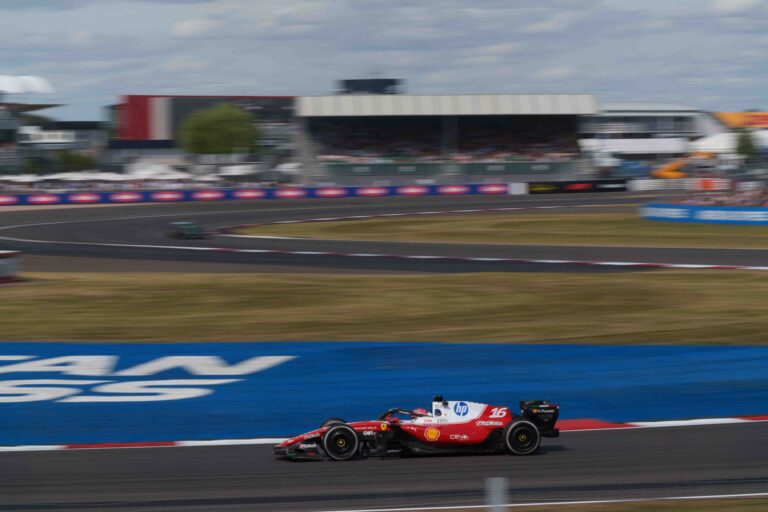 Car #16 Charles Leclerc for Ferrari during the Feature Race at the British Formula 1 Grand Prix