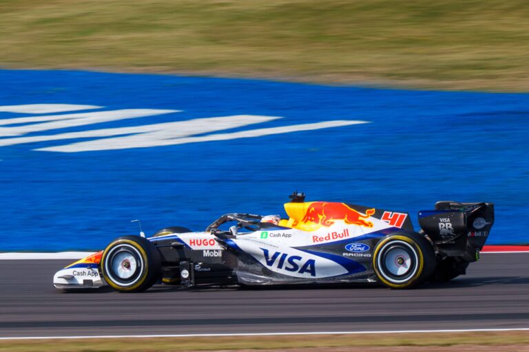 Car #41 Arvid Lindblad for Racing Bulls during Sprint Qualifying at the British Formula 1 Grand Prix