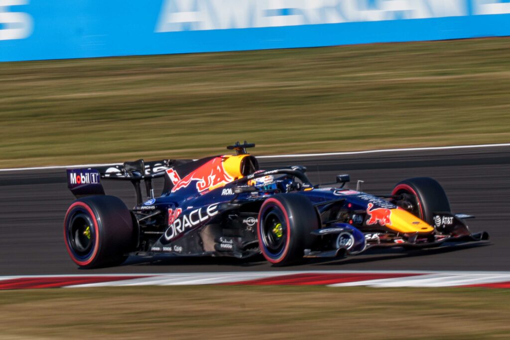 Car #3 Max Verstappen for Red Bull Racing during Sprint Qualifying at the British Formula 1 Grand Prix