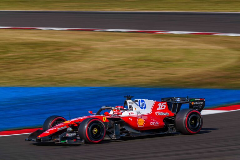 Car #16 Charles Leclerc for Ferrari during Sprint Qualifying at the British Formula 1 Grand Prix