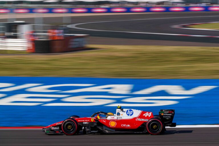 Car #44 Lewis Hamilton for Ferrari during Sprint Qualifying at the British Formula 1 Grand Prix