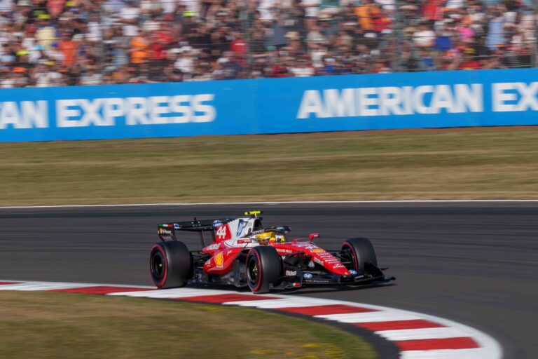 Car #44 Lewis Hamilton for Ferrari during Sprint Qualifying at the British Formula 1 Grand Prix