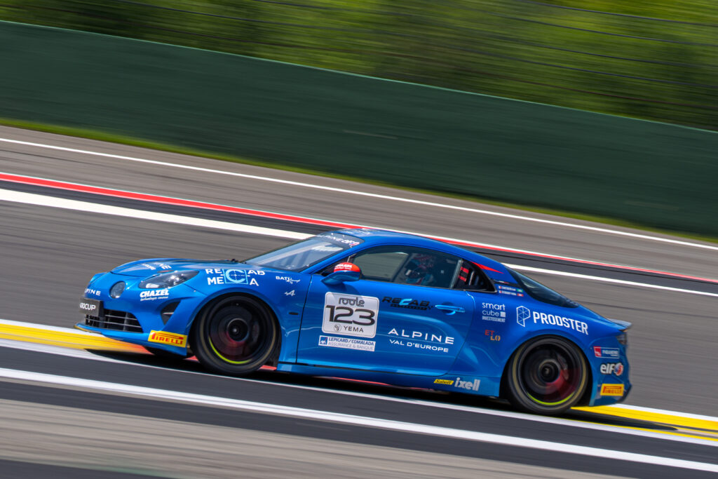 Alpine A110 Cup #123 at Spa Speed Weekend — Chazel Technologie Course