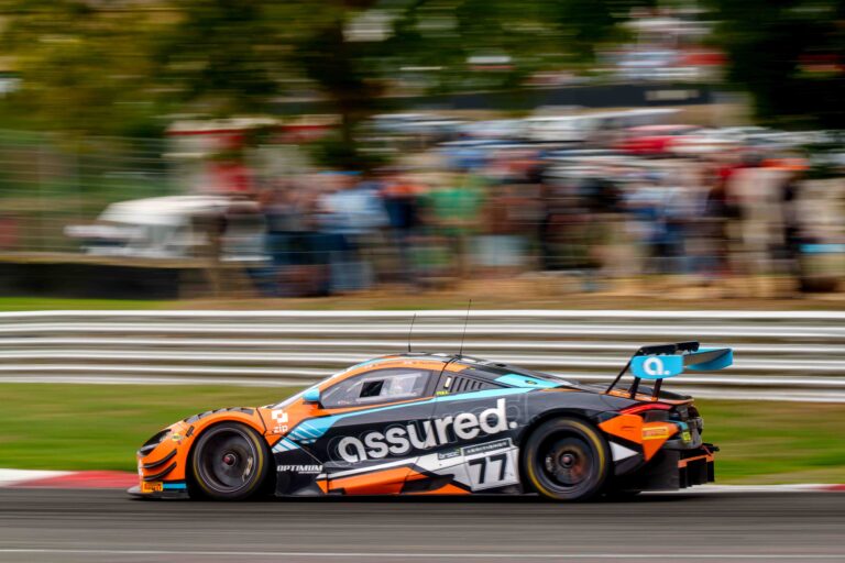 Car #77 Driven By Morgan Tillbrook & Ben Barnicoat in GT3 during the Feature Race at the British GT Season Finale