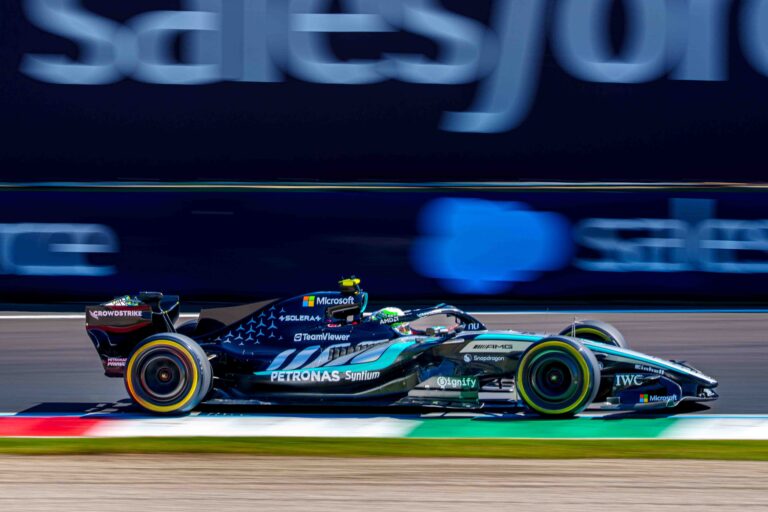Car #12 Driven By Andrea Kimi Antonelli For Mercedes-AMG PETRONAS F1 Team During FP1