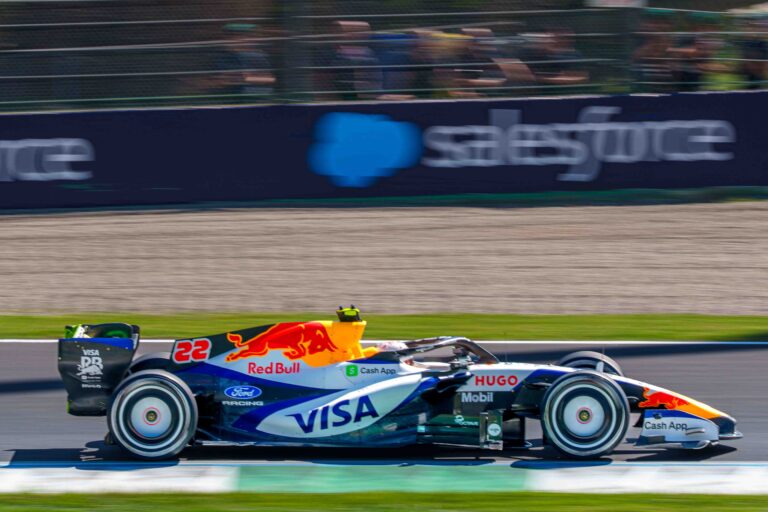 Car #22 Driven By Yuki Tsunoda (Stand-in) For Visa Cash App Racing Bulls During FP1