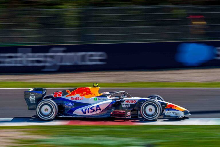 Car #22 Driven By Yuki Tsunoda (Stand-in) For Visa Cash App Racing Bulls During FP1