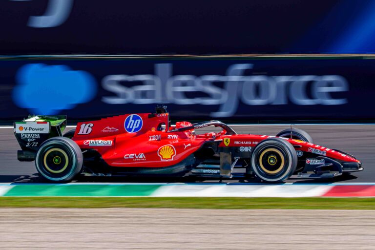Car #16 Driven By Charles Leclerc For Scuderia Ferrari HP During FP1