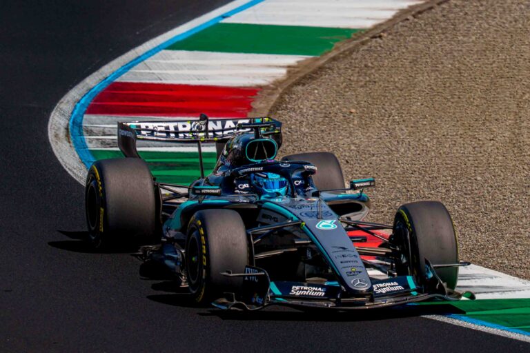 Car #63 Driven By George Russell For Mercedes-AMG PETRONAS F1 Team During FP1
