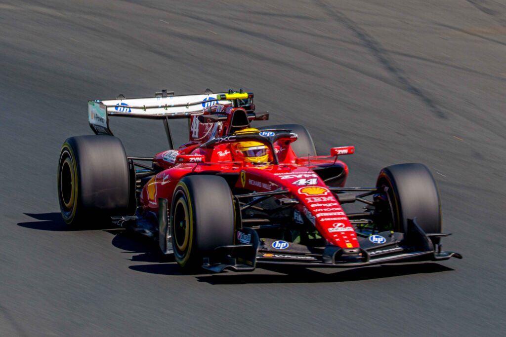 Car #44 Driven By Lewis Hamilton For Scuderia Ferrari HP During FP1