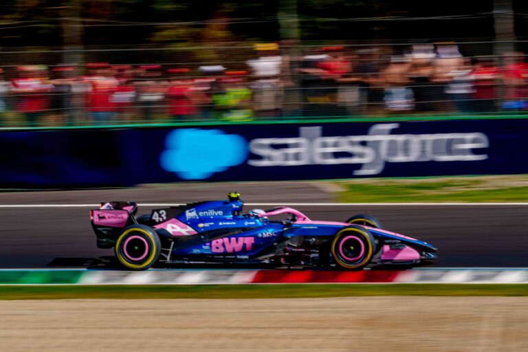 Car #43 Driven By Franco Colapinto For Alpine F1 Team During the Italian Grand Prix Feature Race