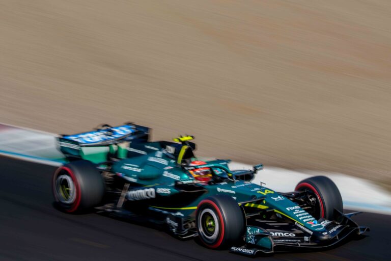 Car #14 Driven By Fernando Alonso For Aston Martin Aramco F1 Team During the Italian Grand Prix Feature Race