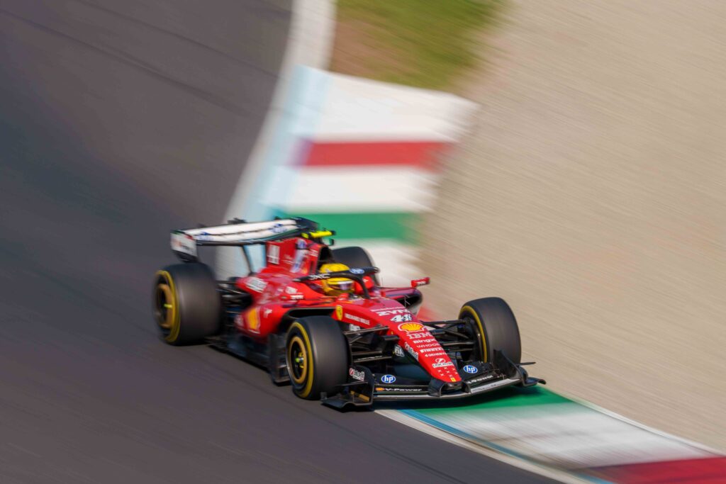 Car #44 Driven By Lewis Hamilton For Scuderia Ferrari HP During the Italian Grand Prix Feature Race