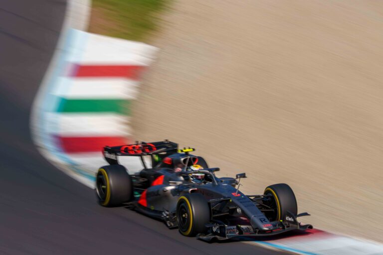 Car #5 Driven By Gabriel Bortoleto For Audi F1 Team During the Italian Grand Prix Feature Race