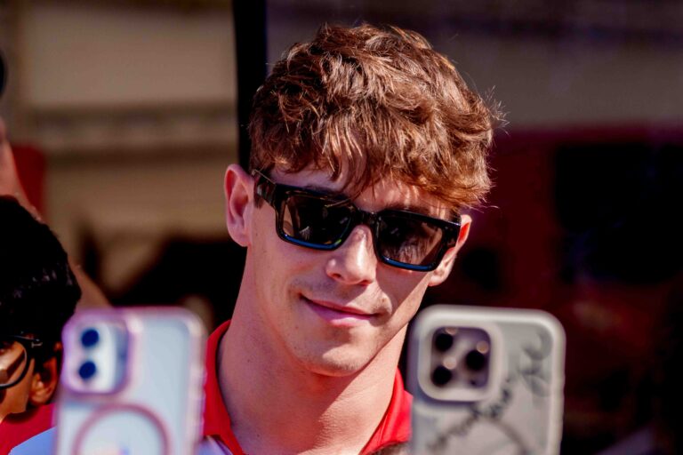 Arthur Leclerc Meeting Fans in the Paddock before the GTWC Season Final Feature Race in Portimao