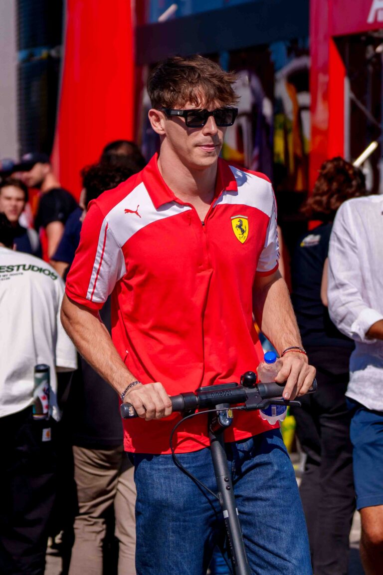 Arthur Leclerc Meeting Fans in the Paddock before the GTWC Season Final Feature Race in Portimao