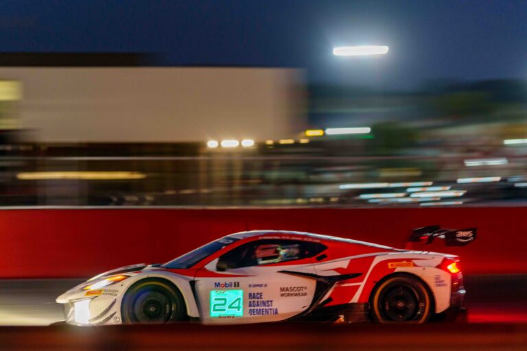 Car #24 Mikkel MAC, Kasper H. JENSEN & Dennis LIND Drinving a Corvette Z06 GT3 R for Steller Motorsport, During the GTWC Season Final Feature Race in Portimao