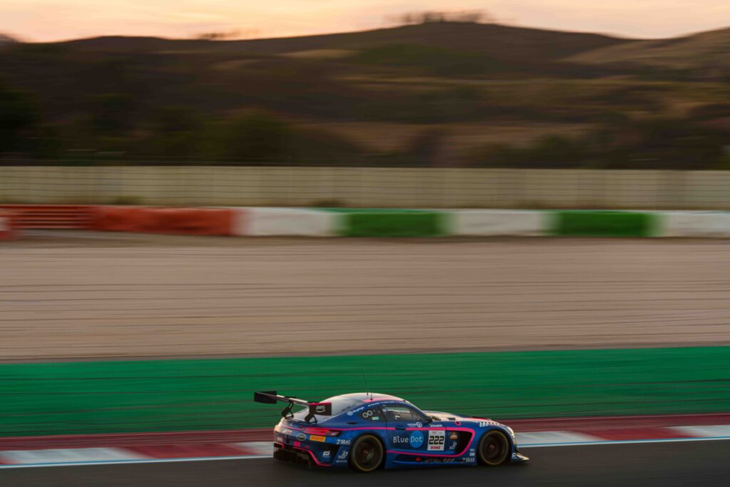 Car #222 Kiern JEWISS, Charles DAWSON & Reece BARR Driving a Mercedes-AMG GT3 EVO for 2Seas Motorsport, During the GTWC Season Final Feature Race in Portimao
