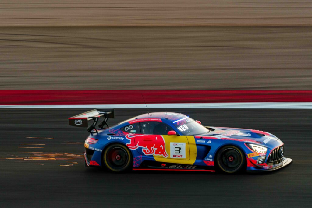 Car #3 Ben BARNICOAT, Chris LULHAM & Max VERSTAPPEN Drinving a Mercedes-AMG GT3 EVO for Mercedes - AMG Team Verstappen Racing, During Qualifying for the GTWC Season Finale in Portimao