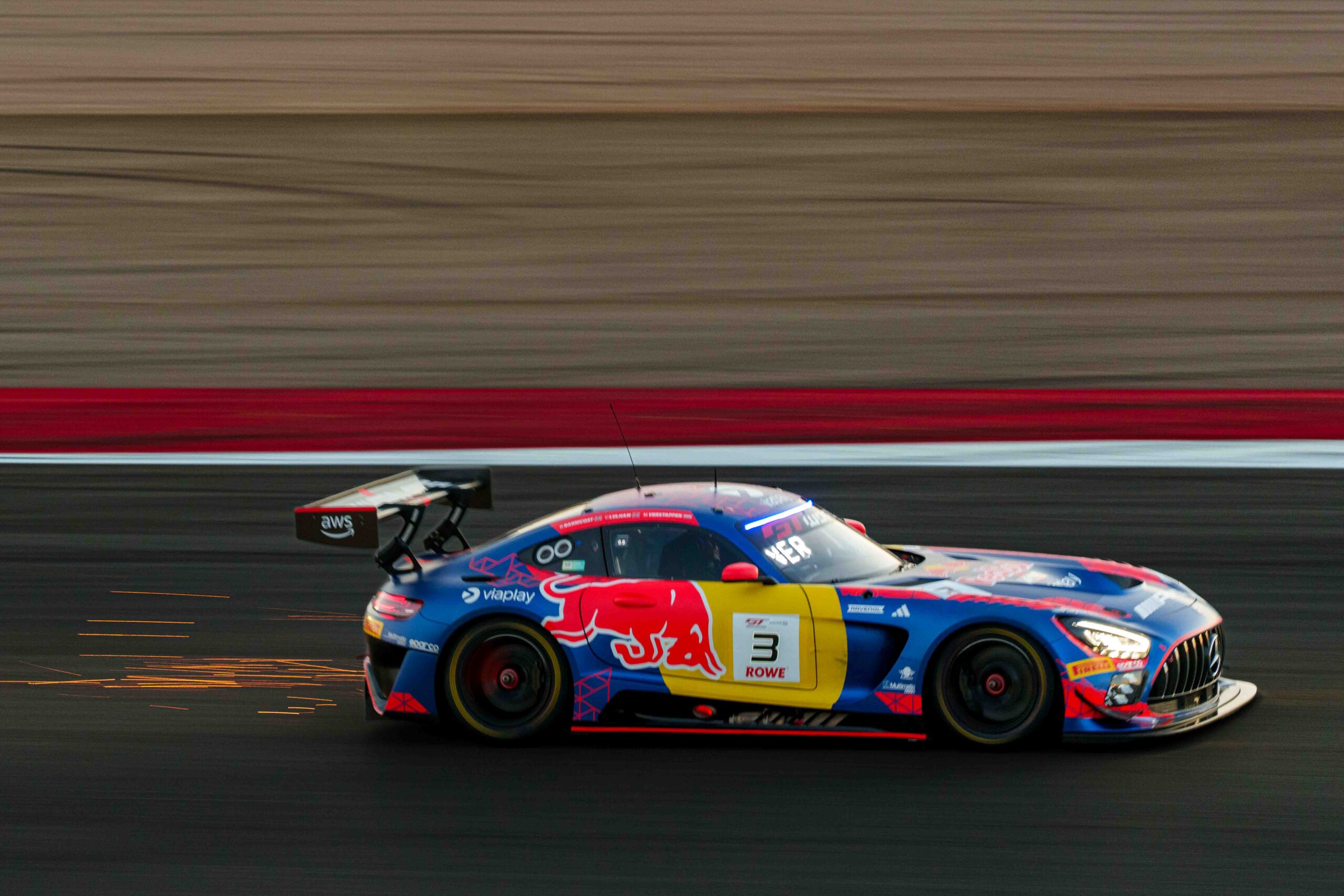 Car #3 Ben BARNICOAT, Chris LULHAM & Max VERSTAPPEN Drinving a Mercedes-AMG GT3 EVO for Mercedes - AMG Team Verstappen Racing, During the GTWC Season Finale in Portimao